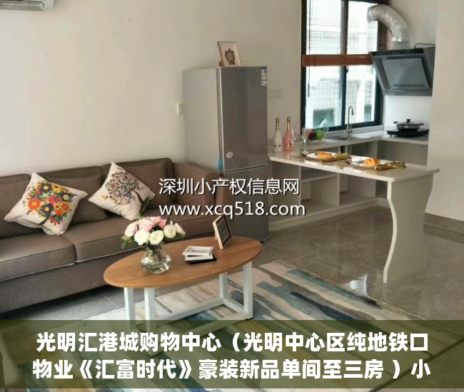 光明汇港城购物中心（光明中心区纯地铁口物业《汇富时代》豪装新品单间至三房 ）小产权房怎么办，