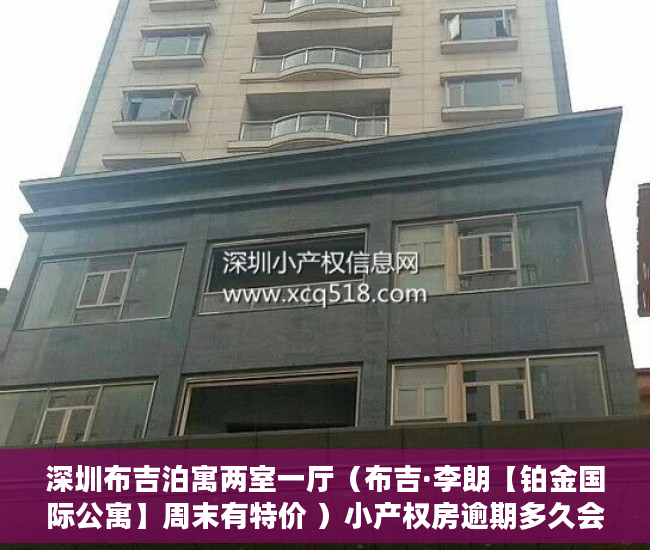 深圳布吉泊寓两室一厅（布吉·李朗【铂金国际公寓】周末有特价 ）小产权房逾期多久会被处理，