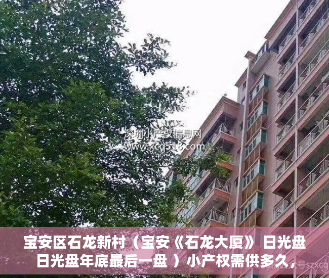 宝安区石龙新村（宝安《石龙大厦》 日光盘日光盘年底最后一盘 ）小产权需供多久，