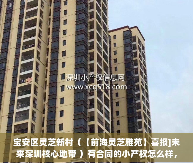 宝安区灵芝新村（【前海灵芝雅苑】喜报]未来深圳核心地带 ）有合同的小产权怎么样，