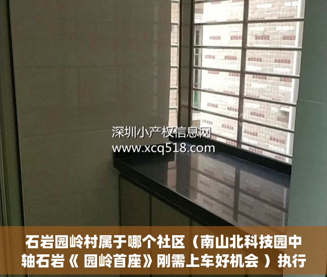 石岩园岭村属于哪个社区（南山北科技园中轴石岩《 园岭首座》刚需上车好机会 ）执行小产权房需要多久，