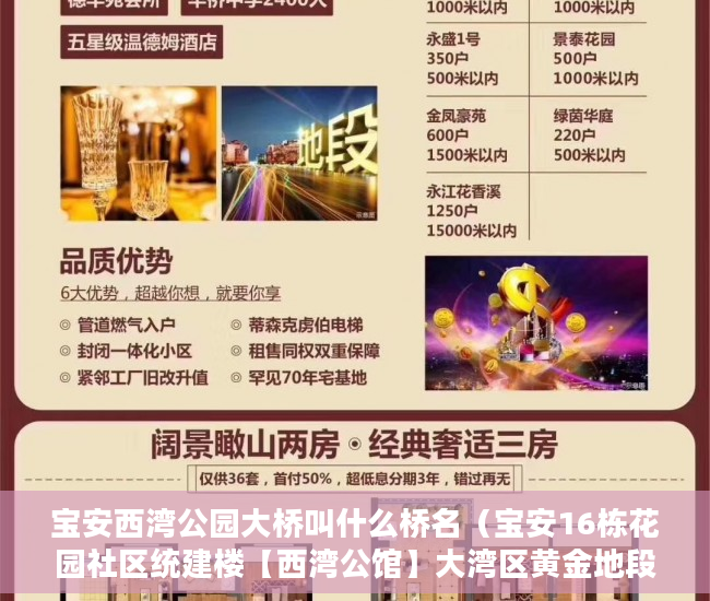 宝安西湾公园大桥叫什么桥名（宝安16栋花园社区统建楼【西湾公馆】大湾区黄金地段稀缺 ）小产权房查封期多久，