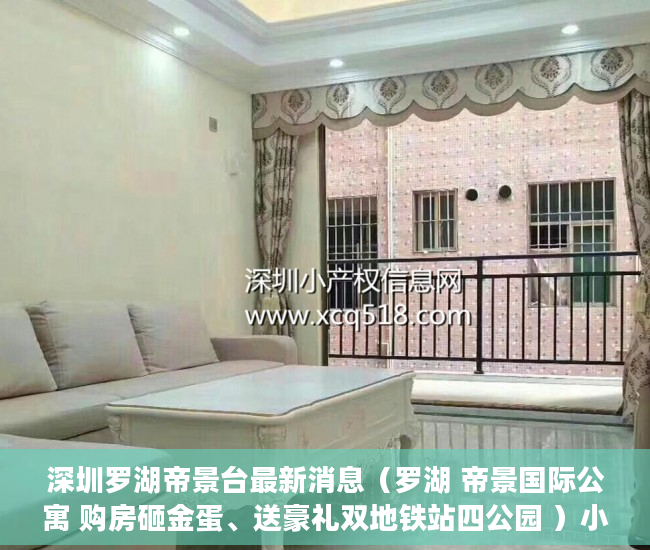 深圳罗湖帝景台最新消息（罗湖 帝景国际公寓 购房砸金蛋、送豪礼双地铁站四公园 ）小产权房认定后怎么办，