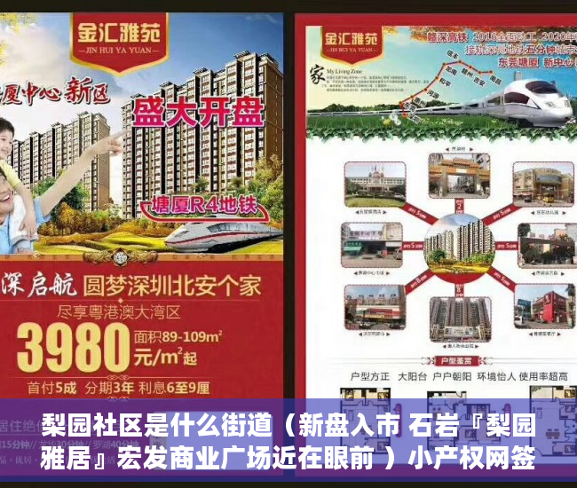 梨园社区是什么街道（新盘入市 石岩『梨园雅居』宏发商业广场近在眼前 ）小产权网签后多久能拿到房产证，