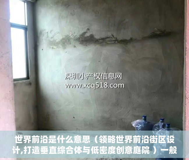 世界前沿是什么意思（领略世界前沿街区设计,打造垂直综合体与低密度创意庭院 ）一般小产权使用权限多久，
