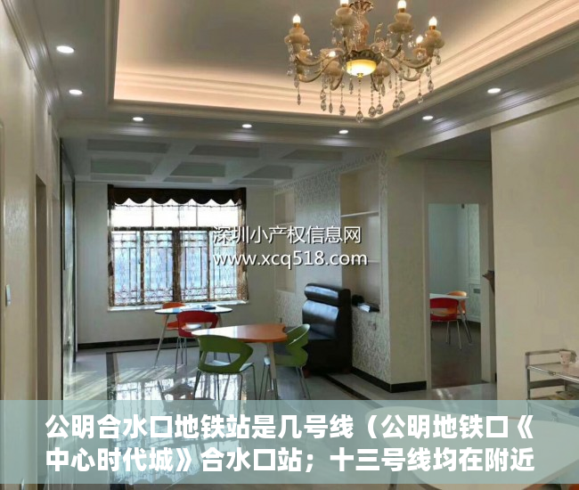 公明合水口地铁站是几号线（公明地铁口《中心时代城》合水口站；十三号线均在附近 ）多久能申请上小产权房，