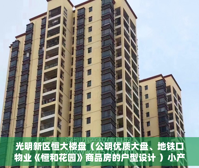 光明新区恒大楼盘（公明优质大盘、地铁口物业《恒和花园》商品房的户型设计 ）小产权怎么更名，