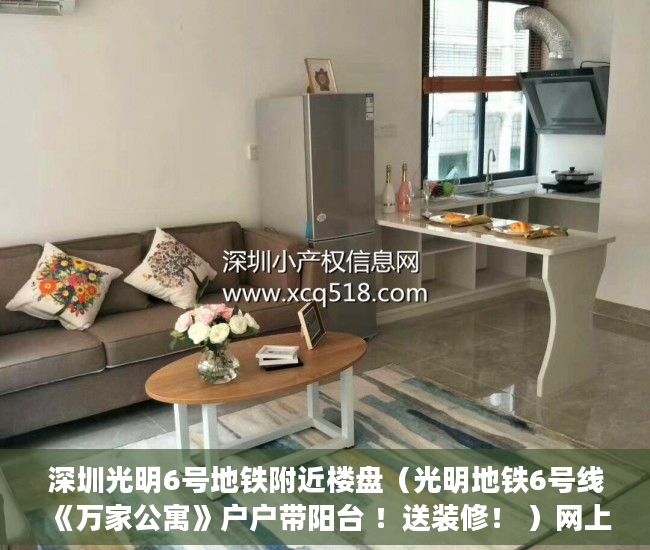 深圳光明6号地铁附近楼盘（光明地铁6号线《万家公寓》户户带阳台 ！送装修！ ）网上买小产权房怎么样，