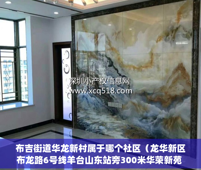 布吉街道华龙新村属于哪个社区（龙华新区布龙路6号线羊台山东站旁300米华荣新苑 ）小产权房怎么买卖，
