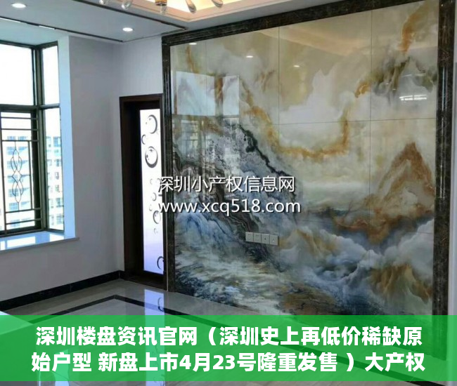 深圳楼盘资讯官网（深圳史上再低价稀缺原始户型 新盘上市4月23号隆重发售 ）大产权证拿到后多久能拿到小产权证，