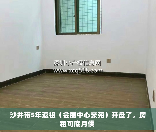 沙井带5年返祖（会展中心豪苑）开盘了，房租可底月供 