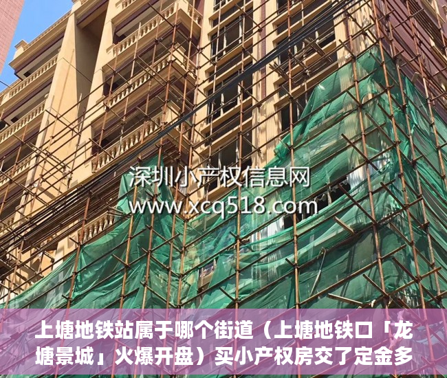 上塘地铁站属于哪个街道（上塘地铁口「龙塘景城」火爆开盘）买小产权房交了定金多久能拿到，