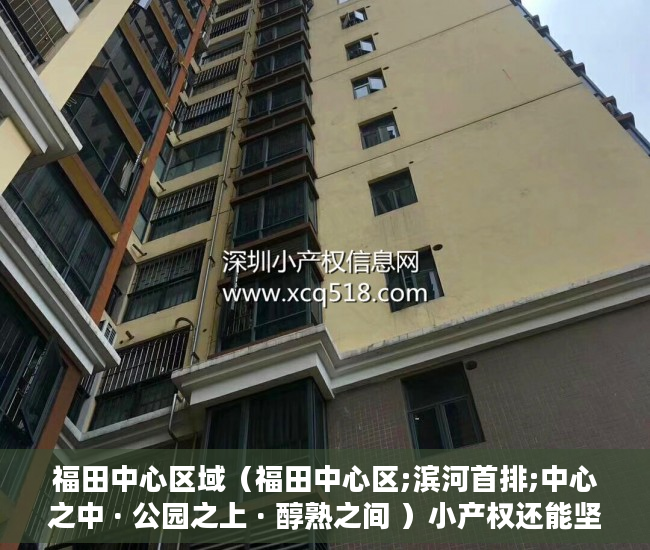 福田中心区域（福田中心区;滨河首排;中心之中 · 公园之上 · 醇熟之间 ）小产权还能坚持多久，