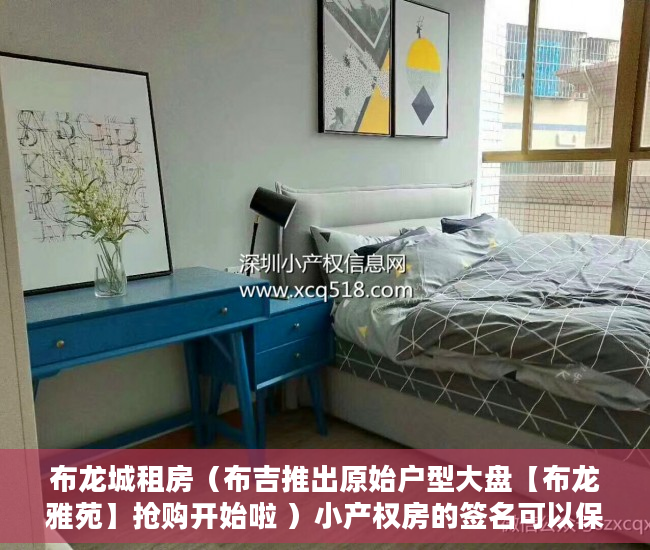 布龙城租房（布吉推出原始户型大盘【布龙雅苑】抢购开始啦 ）小产权房的签名可以保存多久，