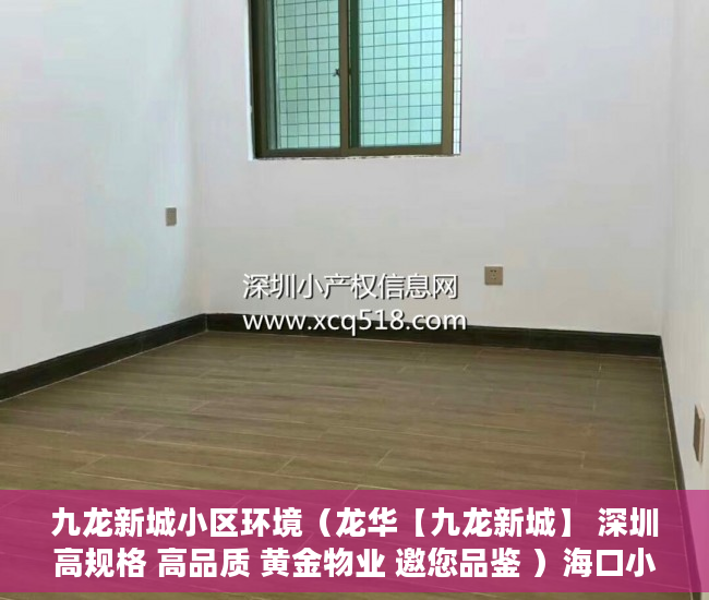 九龙新城小区环境（龙华【九龙新城】 深圳高规格 高品质 黄金物业 邀您品鉴 ）海口小产权房怎么上学，