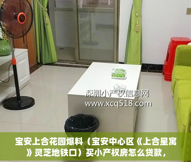 宝安上合花园爆料（宝安中心区《上合星寓》灵芝地铁口）买小产权房怎么贷款，