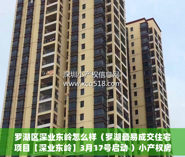 罗湖区深业东岭怎么样（罗湖最易成交住宅项目【深业东岭】3月17号启动 ）小产权房怎么买卖，