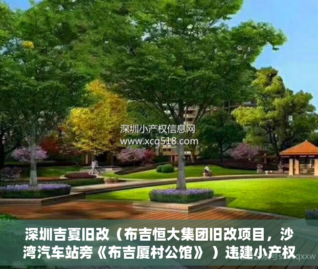 深圳吉夏旧改（布吉恒大集团旧改项目，沙湾汽车站旁《布吉厦村公馆》 ）违建小产权房过多久就不能拆了，