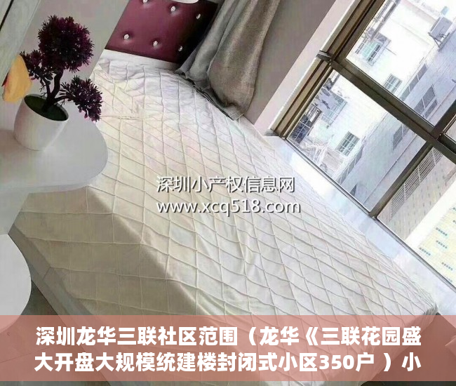 深圳龙华三联社区范围（龙华《三联花园盛大开盘大规模统建楼封闭式小区350户 ）小产权多久可以更名，