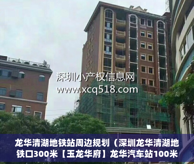 龙华清湖地铁站周边规划（深圳龙华清湖地铁口300米【玉龙华府】龙华汽车站100米 ）大产证出来多久可以拿到小产权，