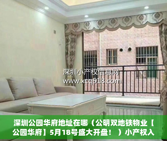 深圳公园华府地址在哪（公明双地铁物业【公园华府】5月18号盛大开盘！ ）小产权入手多久能卖，