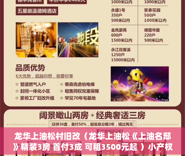 龙华上油松村旧改（龙华上油松《上油名邸》精装3房 首付3成 可租3500元起 ）小产权打买卖协议无效要打多久，