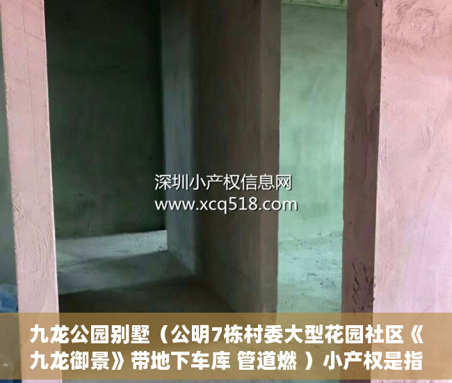 九龙公园别墅（公明7栋村委大型花园社区《九龙御景》带地下车库 管道燃 ）小产权是指多久，
