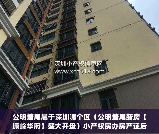 公明塘尾属于深圳哪个区（公明塘尾新房【塘岭华府】盛大开盘）小产权房办房产证后多久可买卖，