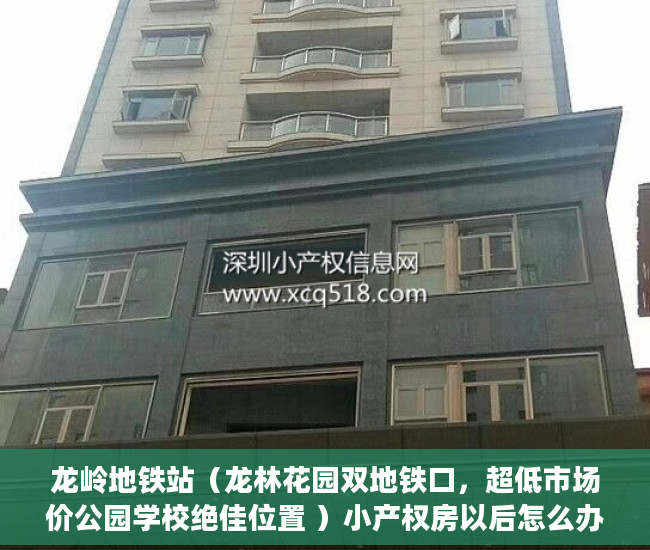 龙岭地铁站（龙林花园双地铁口，超低市场价公园学校绝佳位置 ）小产权房以后怎么办，