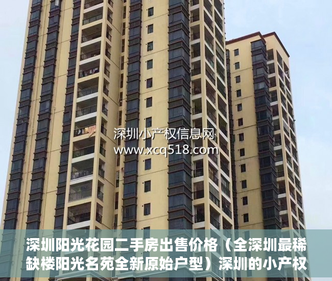深圳阳光花园二手房出售价格（全深圳最稀缺楼阳光名苑全新原始户型）深圳的小产权房能住多久，