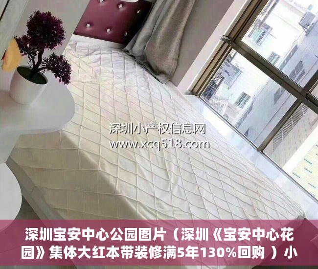 深圳宝安中心公园图片（深圳《宝安中心花园》集体大红本带装修满5年130%回购 ）小产权房多久拆迁，