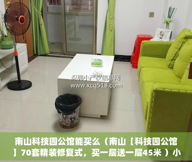 南山科技园公馆能买么（南山【科技园公馆】70套精装修复式，买一层送一层45米 ）小产权网签后多久拿房产证，