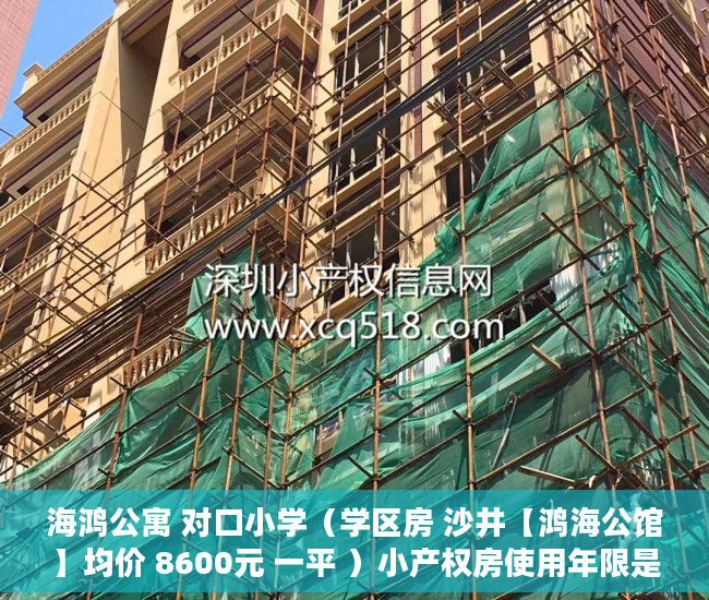 海鸿公寓 对口小学（学区房 沙井【鸿海公馆】均价 8600元 一平 ）小产权房使用年限是多久，