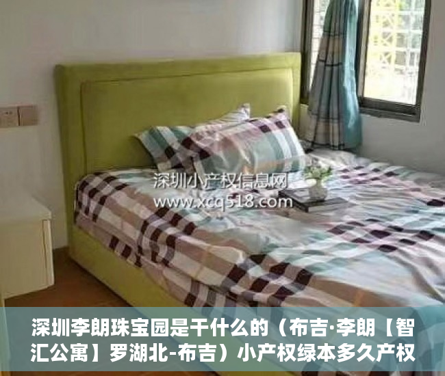 深圳李朗珠宝园是干什么的（布吉·李朗【智汇公寓】罗湖北-布吉）小产权绿本多久产权，
