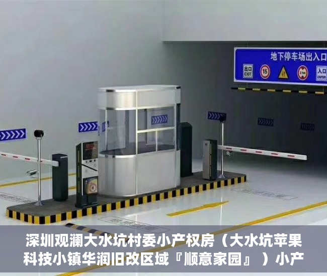 深圳观澜大水坑村委小产权房（大水坑苹果科技小镇华润旧改区域『顺意家园』 ）小产权怎么贷款，