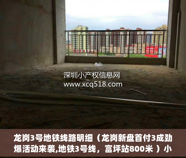 龙岗3号地铁线路明细（龙岗新盘首付3成劲爆活动来袭,地铁3号线，富坪站800米 ）小产权买房签合同签多久合适，