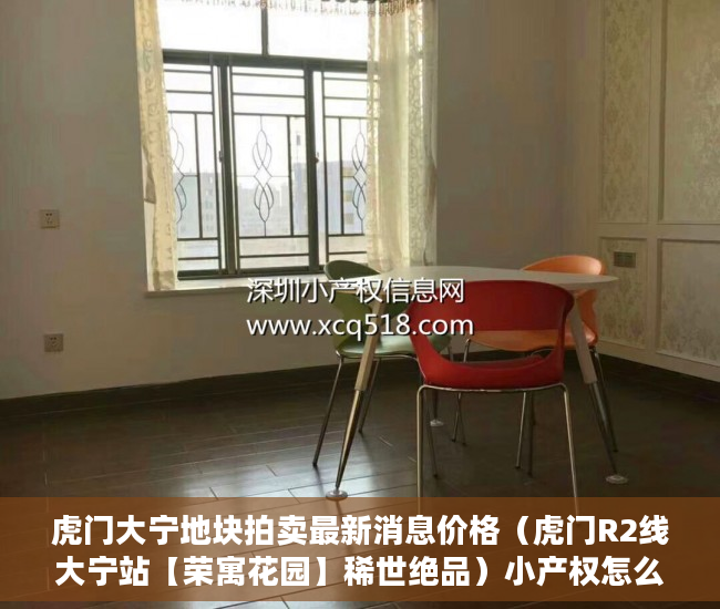 虎门大宁地块拍卖最新消息价格（虎门R2线大宁站【荣寓花园】稀世绝品）小产权怎么落户，