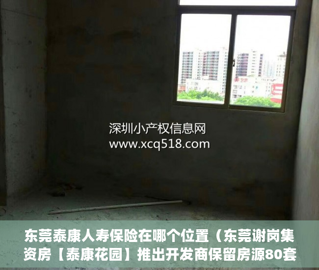 东莞泰康人寿保险在哪个位置（东莞谢岗集资房【泰康花园】推出开发商保留房源80套 ）驿小产权房怎么样，