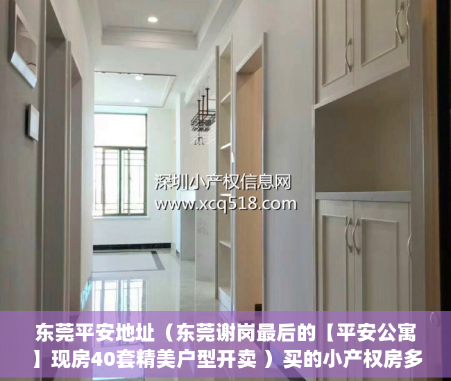 东莞平安地址（东莞谢岗最后的【平安公寓】现房40套精美户型开卖 ）买的小产权房多久能卖，