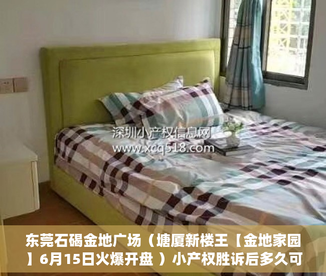 东莞石碣金地广场（塘厦新楼王【金地家园】6月15日火爆开盘 ）小产权胜诉后多久可以要回钱，