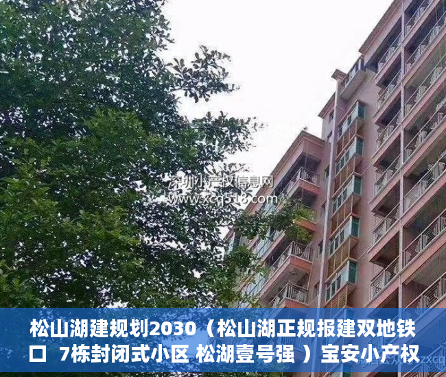 松山湖建规划2030（松山湖正规报建双地铁口  7栋封闭式小区 松湖壹号强 ）宝安小产权房质量怎么样，