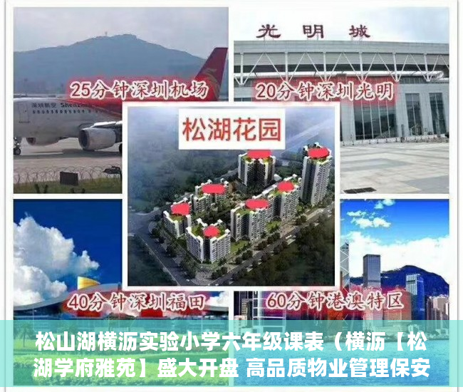 松山湖横沥实验小学六年级课表（横沥【松湖学府雅苑】盛大开盘 高品质物业管理保安24小 ）小产权产权到期续期可以续多久，
