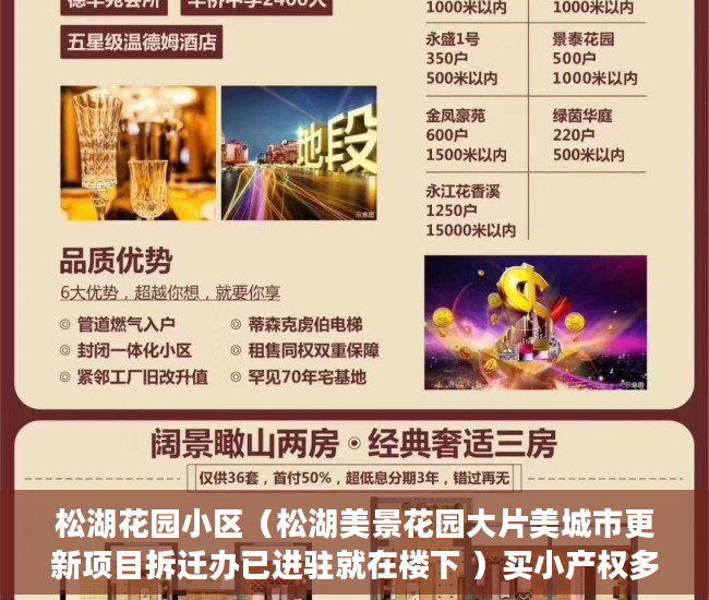 松湖花园小区（松湖美景花园大片美城市更新项目拆迁办已进驻就在楼下 ）买小产权多久可以入住，