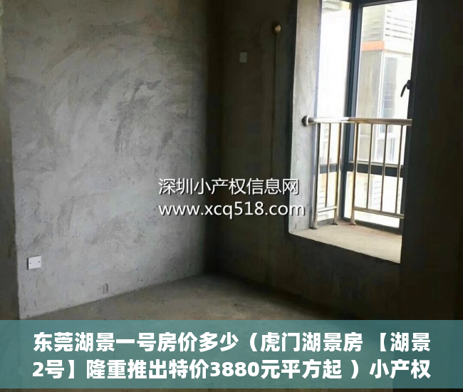 东莞湖景一号房价多少（虎门湖景房 【湖景2号】隆重推出特价3880元平方起 ）小产权房买了多久能卖，