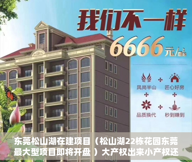 东莞松山湖在建项目（松山湖22栋花园东莞最大型项目即将开盘 ）大产权出来小产权还多久，