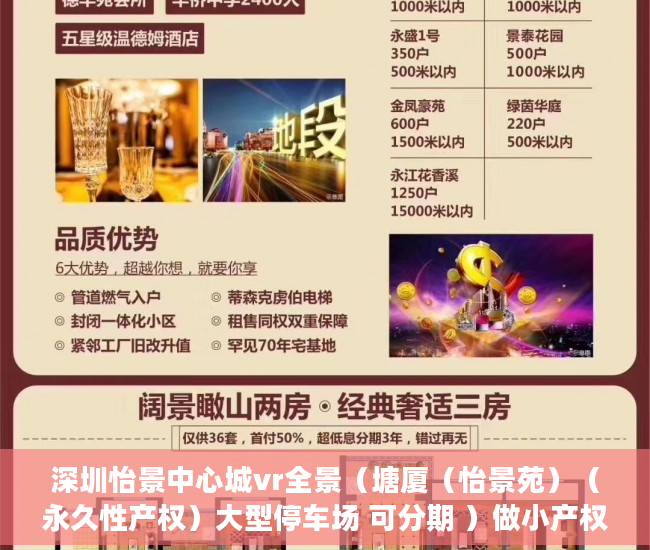 深圳怡景中心城vr全景（塘厦（怡景苑）（永久性产权）大型停车场 可分期 ）做小产权房多久能买卖，