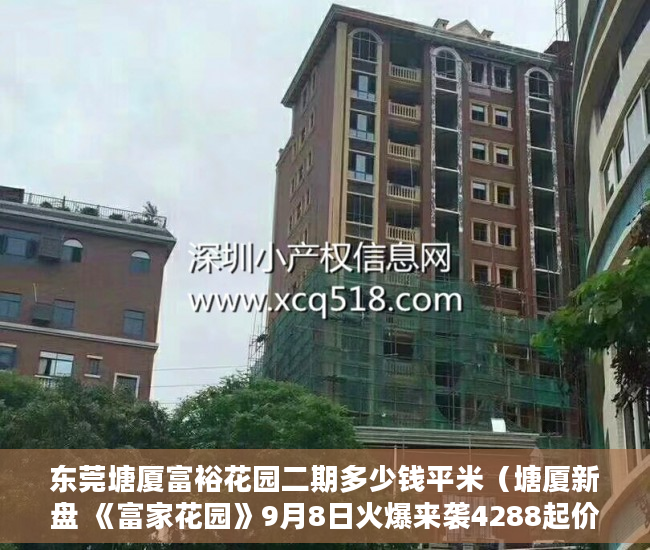 东莞塘厦富裕花园二期多少钱平米（塘厦新盘 《富家花园》9月8日火爆来袭4288起价 ）大产权取得了多久领取小产权，