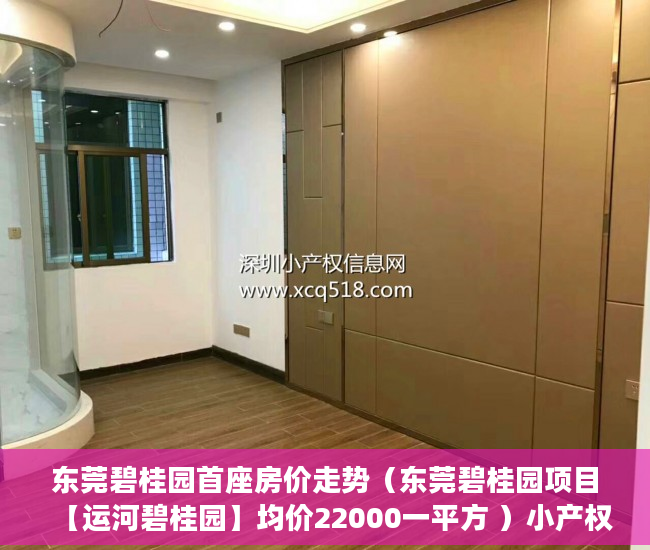 东莞碧桂园首座房价走势（东莞碧桂园项目【运河碧桂园】均价22000一平方 ）小产权买到手多久能转卖，
