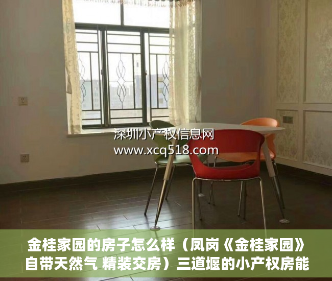 金桂家园的房子怎么样（凤岗《金桂家园》自带天然气 精装交房）三道堰的小产权房能存在多久，