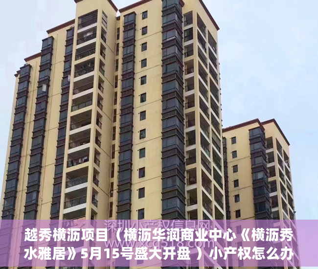 越秀横沥项目（横沥华润商业中心《横沥秀水雅居》5月15号盛大开盘 ）小产权怎么办理，